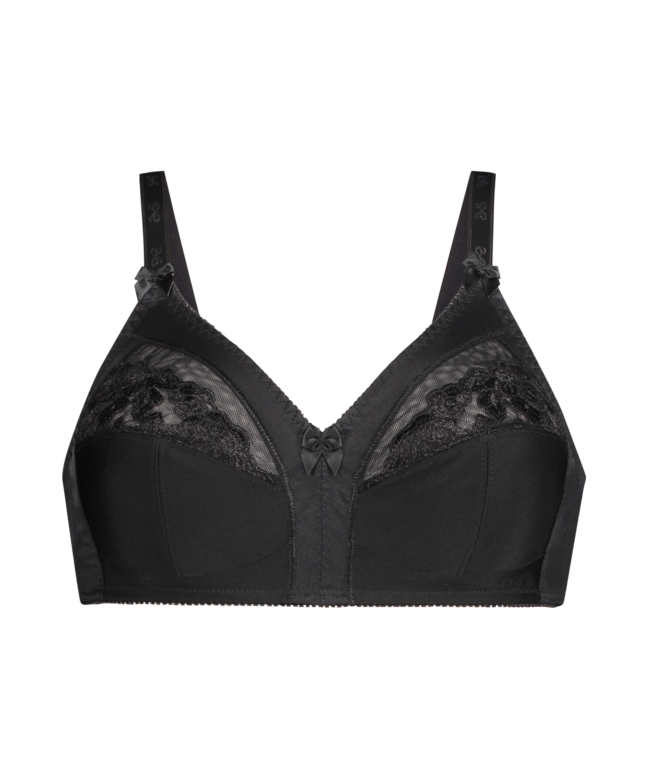 Sara Non-Padded Non-wired Bra, Black, main