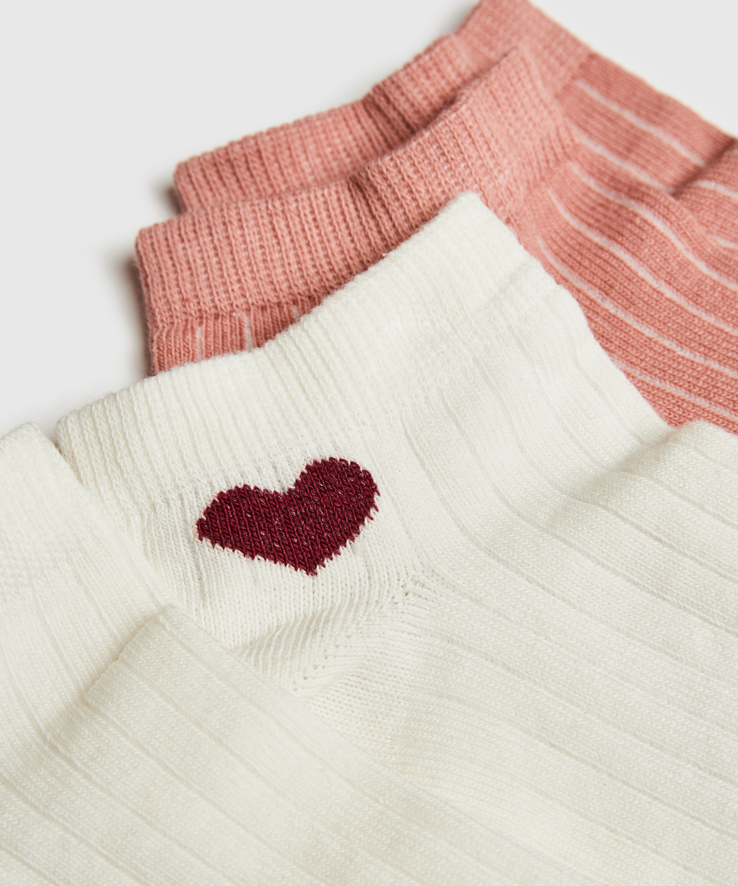 2 Pairs Of Socks, White, main