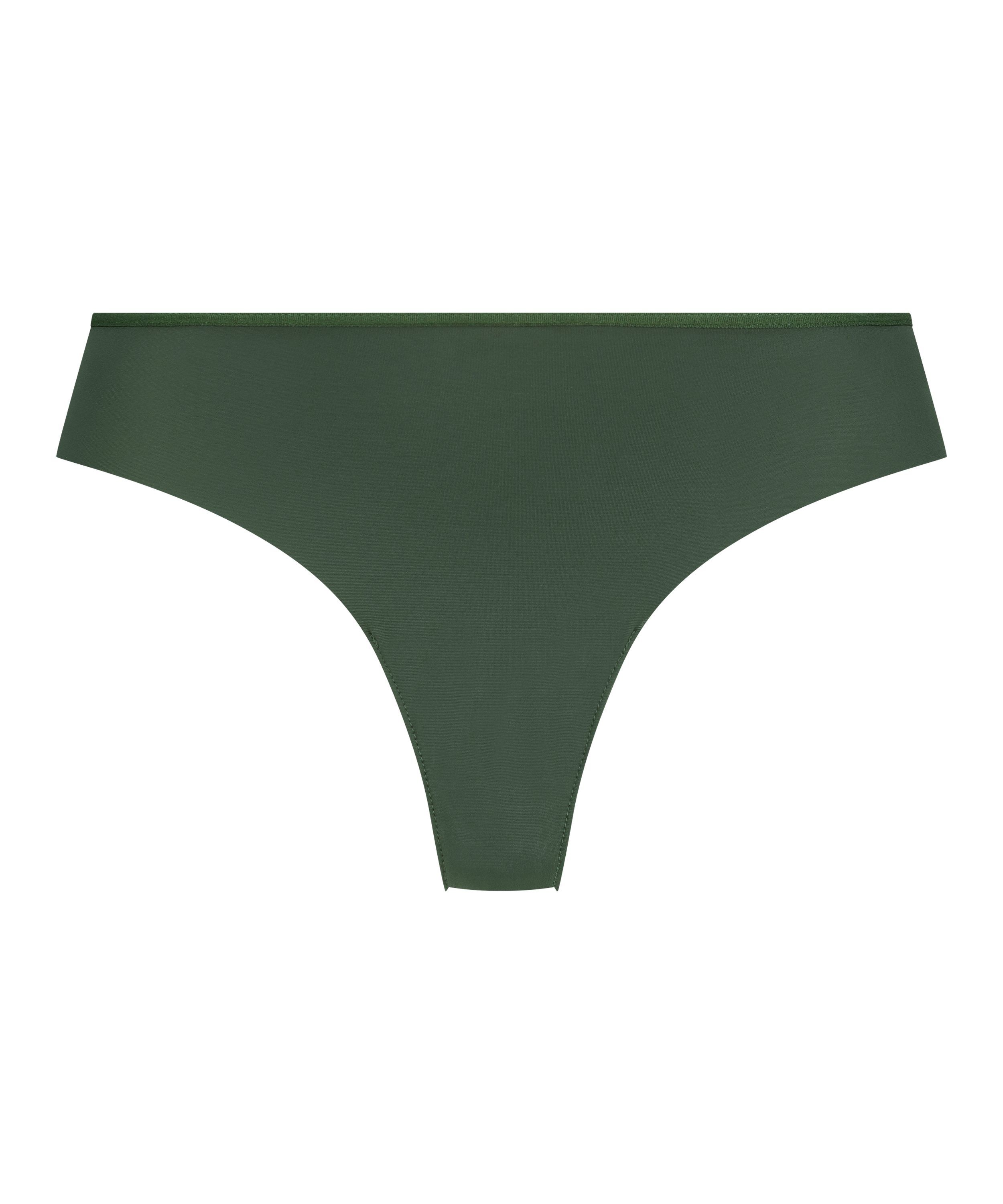 Lace Back Invisible Thong, Green, main