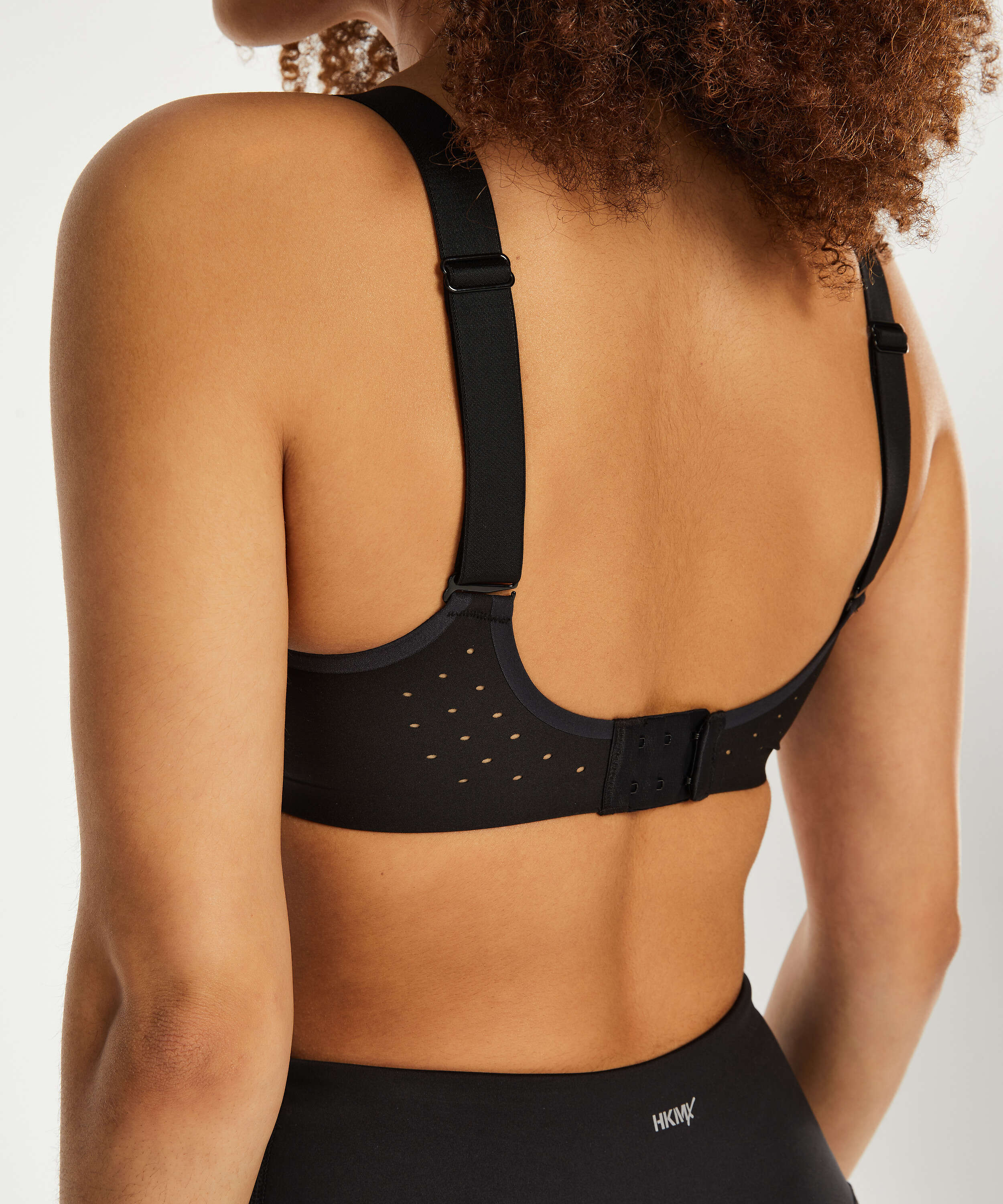 HKMX The Infinity sports bra level 2, Black, main