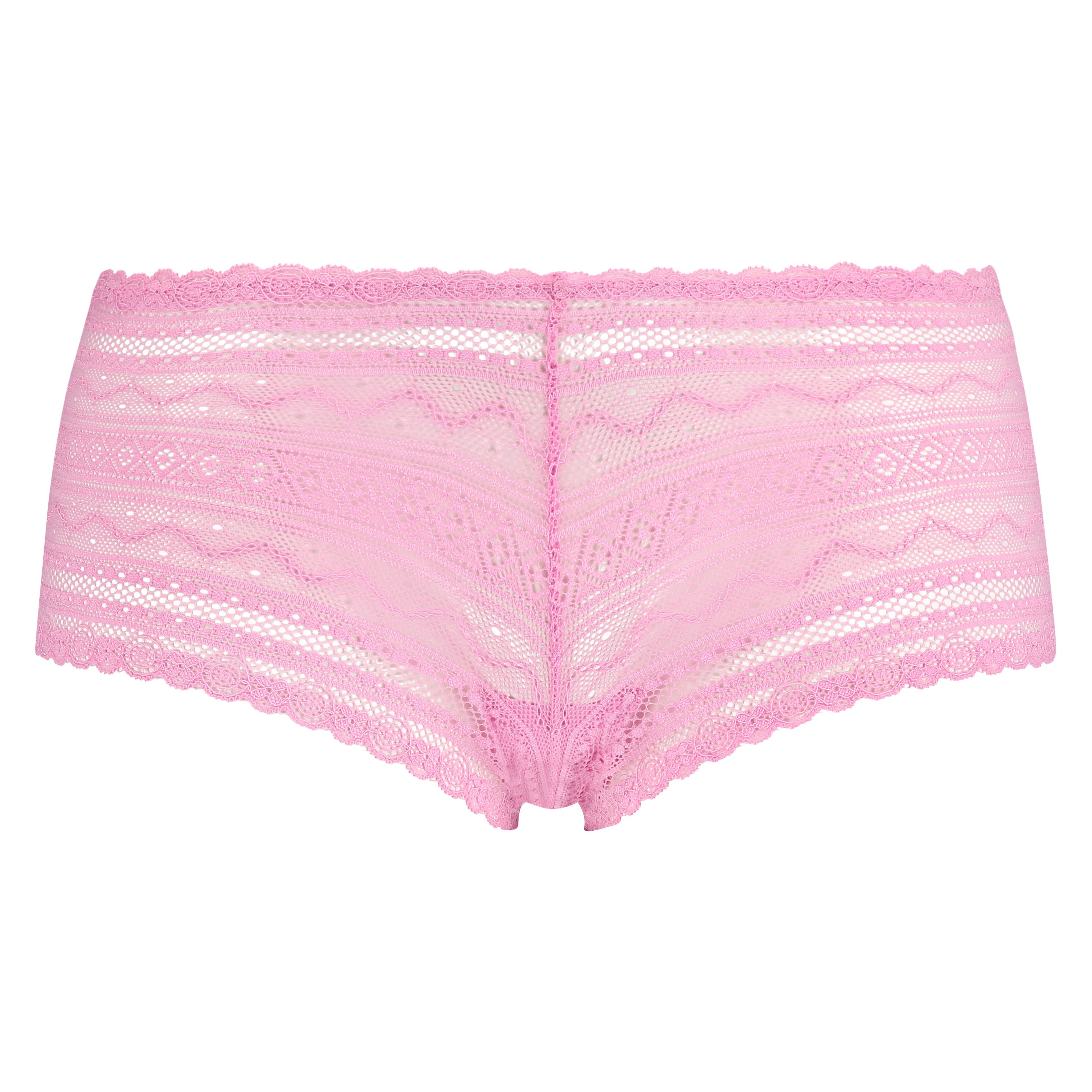 Geo Lace Boxer, Pink, main