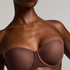Jane Padded Underwired Strapless Bra, Brown