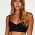 Valentina Padded Longline Underwired Bra, Black