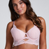 Juliette Padded Longline Underwired Bra, Pink