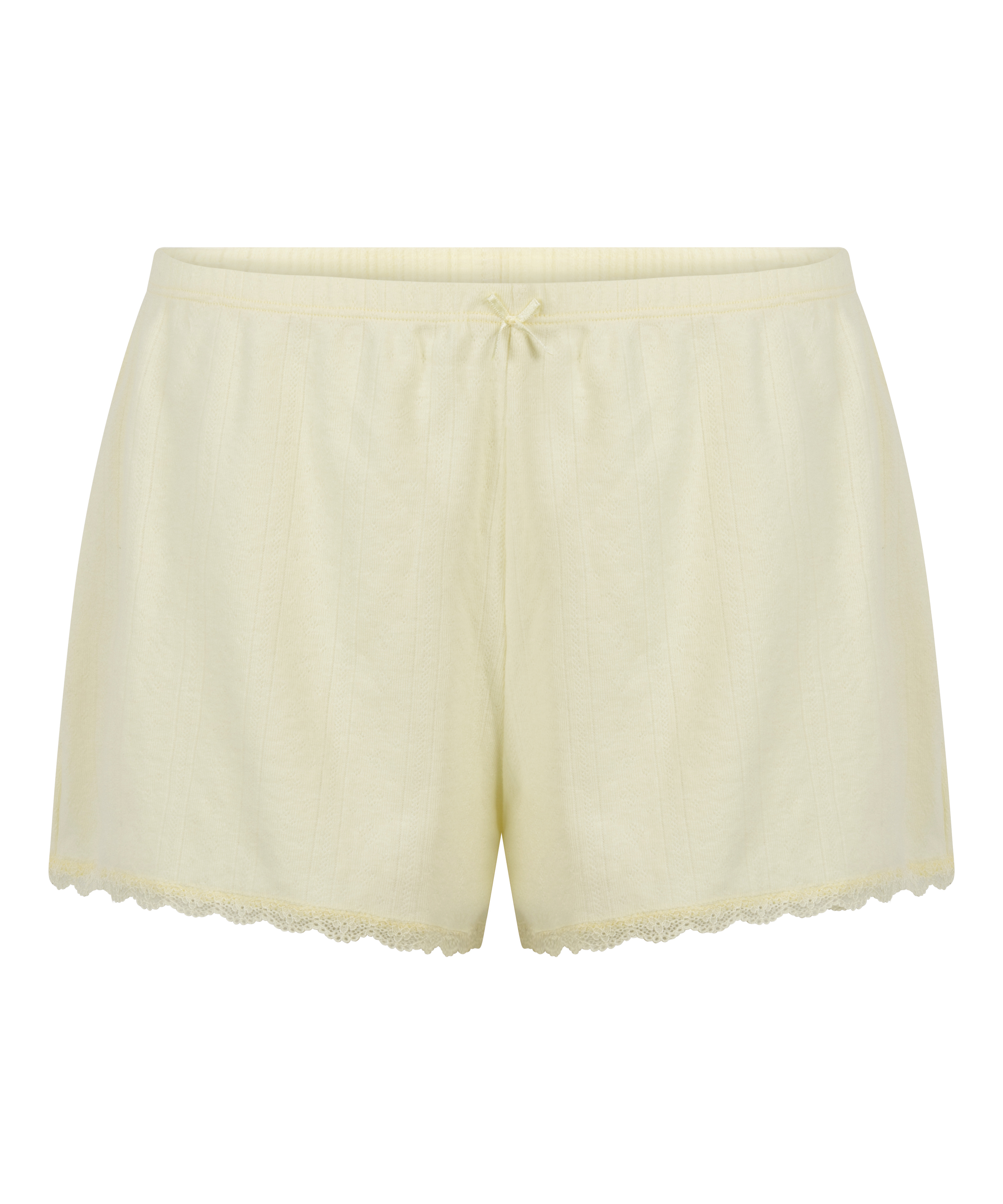 Pointelle Shorts, Yellow, main