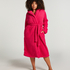 Fleece Bathrobe, Pink