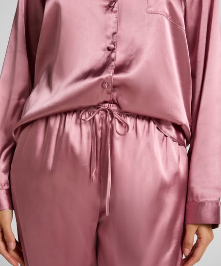 Pyjama Set Shiny Satin, Pink