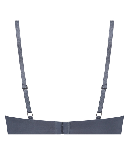 Lea Padded Underwired Push-Up Bra, Grey