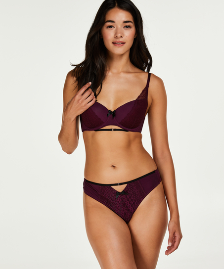 Selene padded underwired bra, Purple
