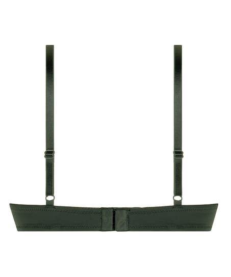 Plunge Padded Underwired Bra, Green