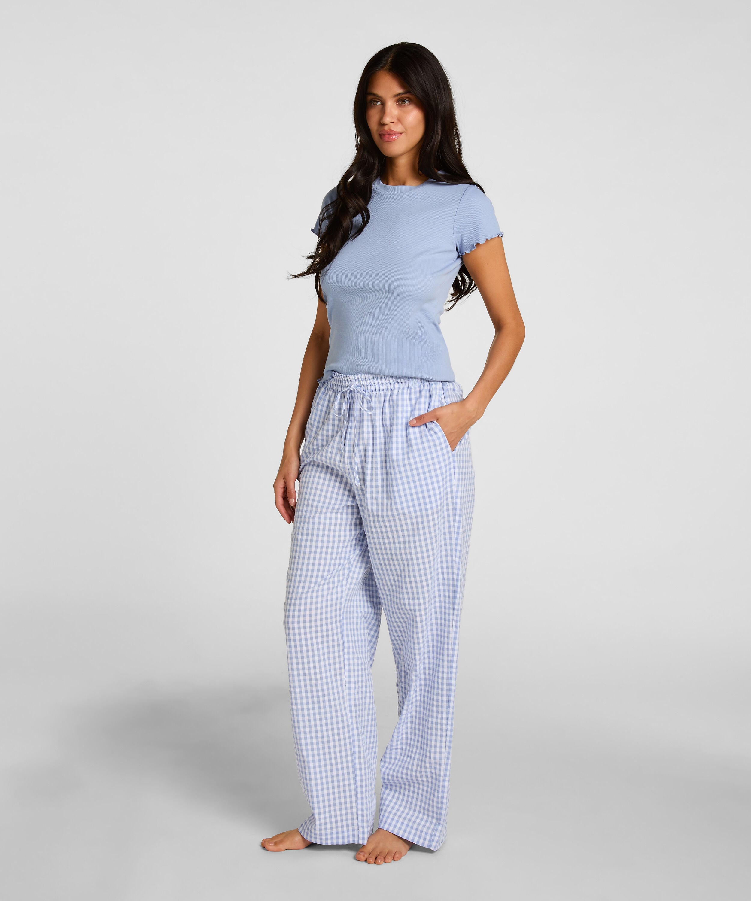 Cotton Pyjama Pants, Blue Cotton Pyjama Pants, Blue