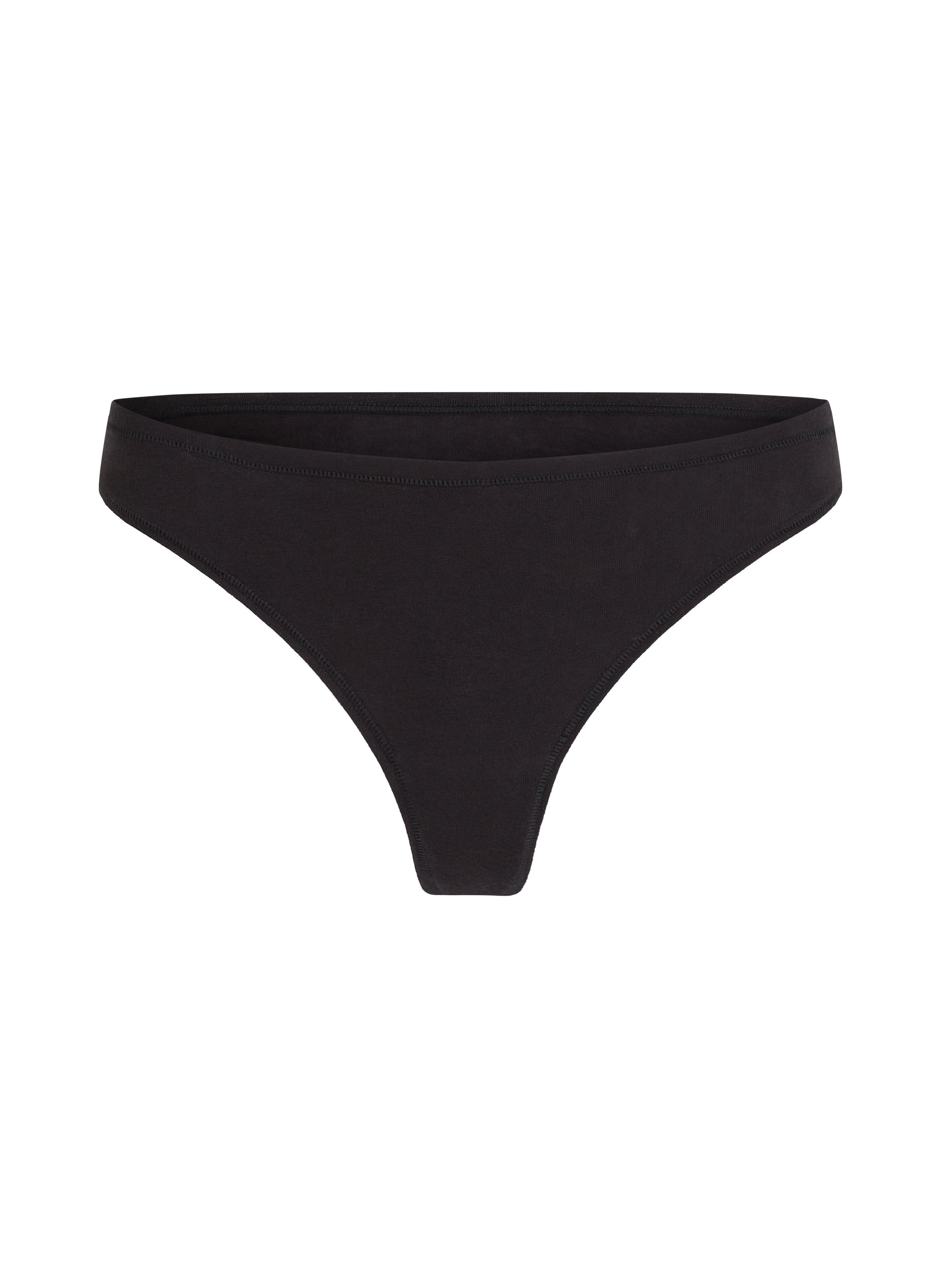 Cotton Kira Thong, Black, main