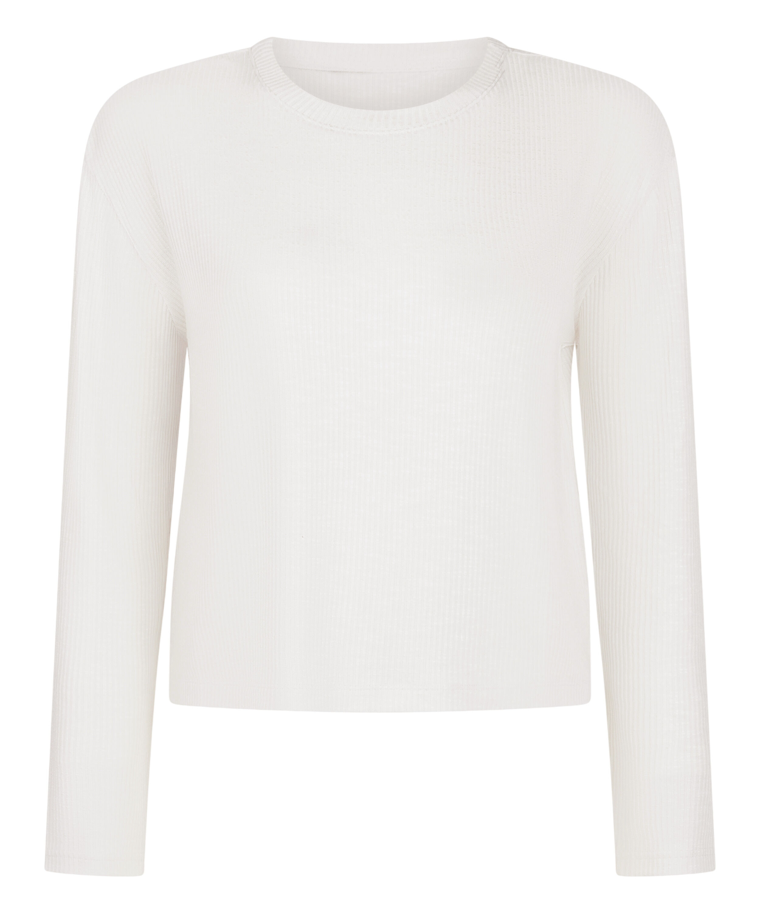 Long-Sleeved Pyjama Top, Beige