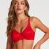 Nina Non-Padded Underwired Minimizer Bra, Red