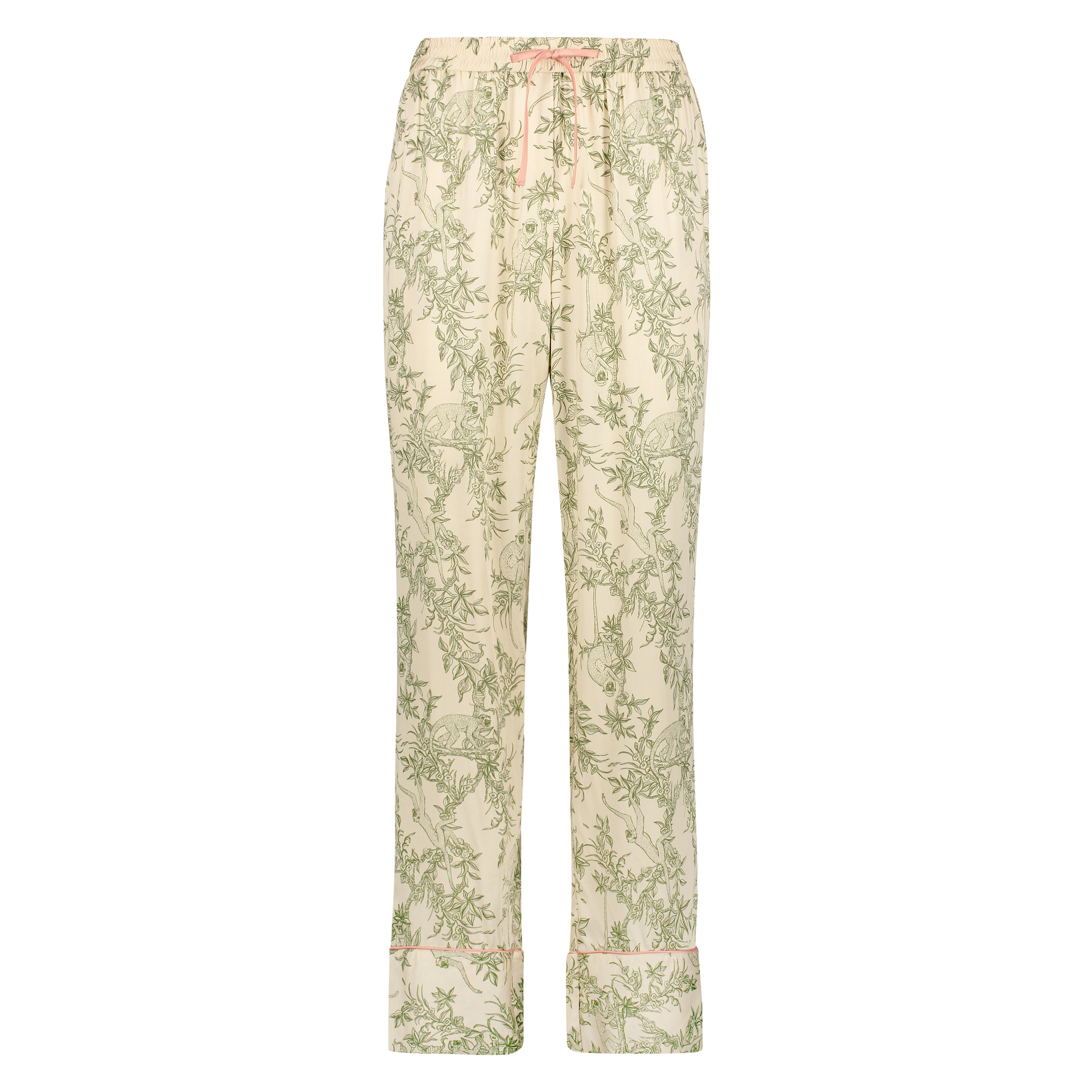 Woven Pyjama Bottoms, Beige, main