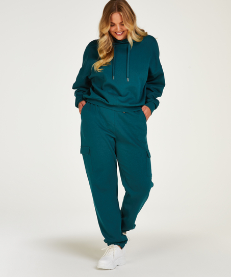 Longsleeved Hoodie, Blue