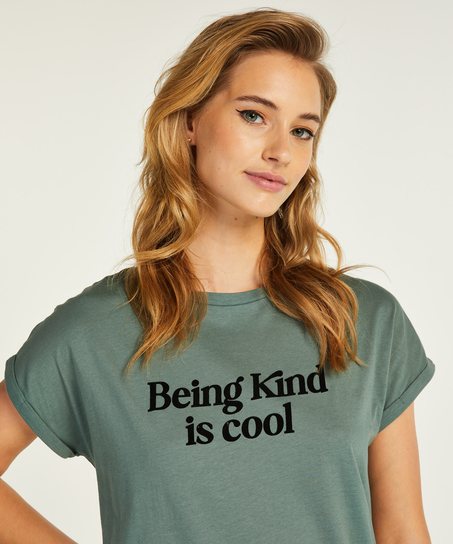 Round Neck Nightshirt, Green