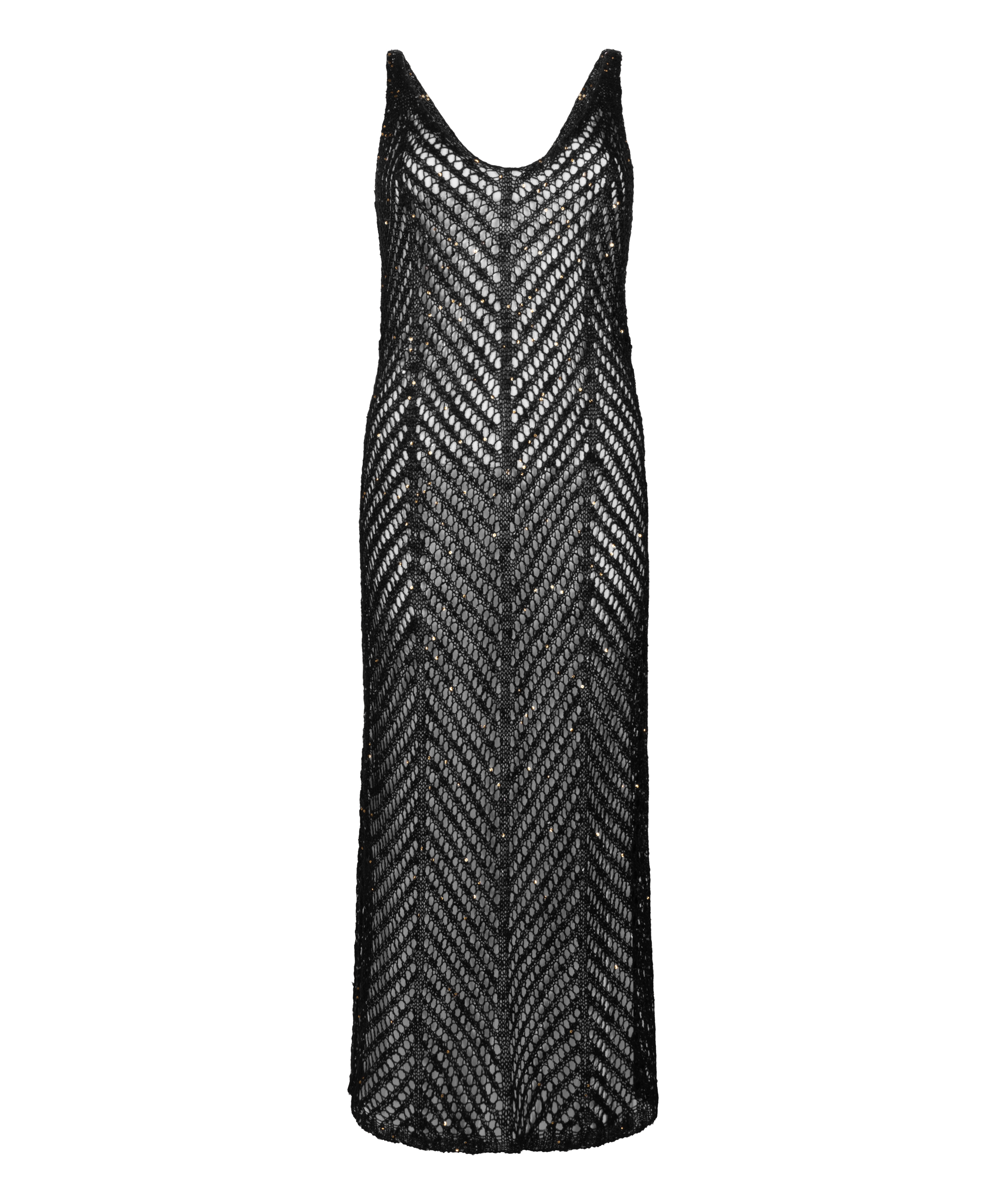 Sequin Dress, Black, main