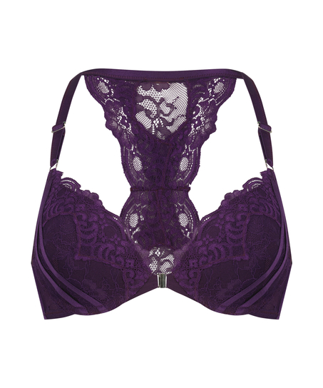 Sienna Padded Underwired Push-Up Bra, Purple