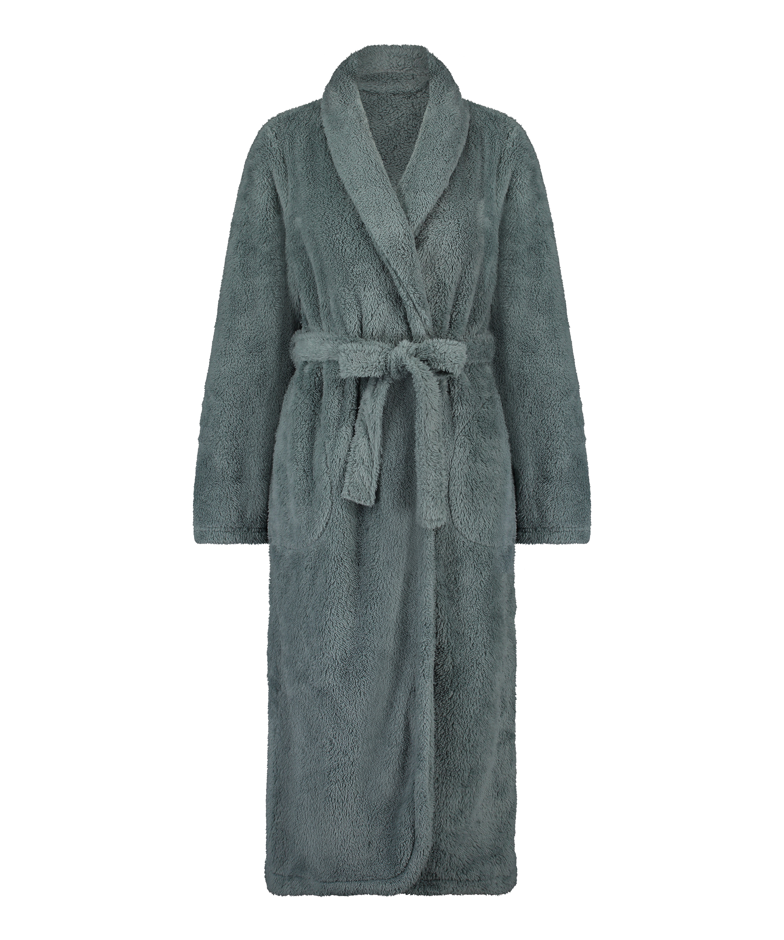 Fleece Bathrobe, Green, main
