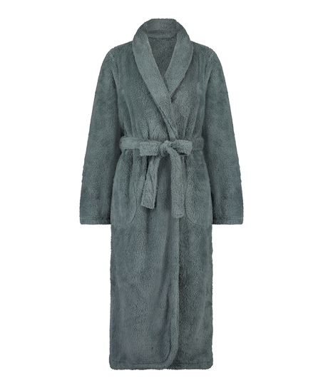 Fleece Bathrobe, Green