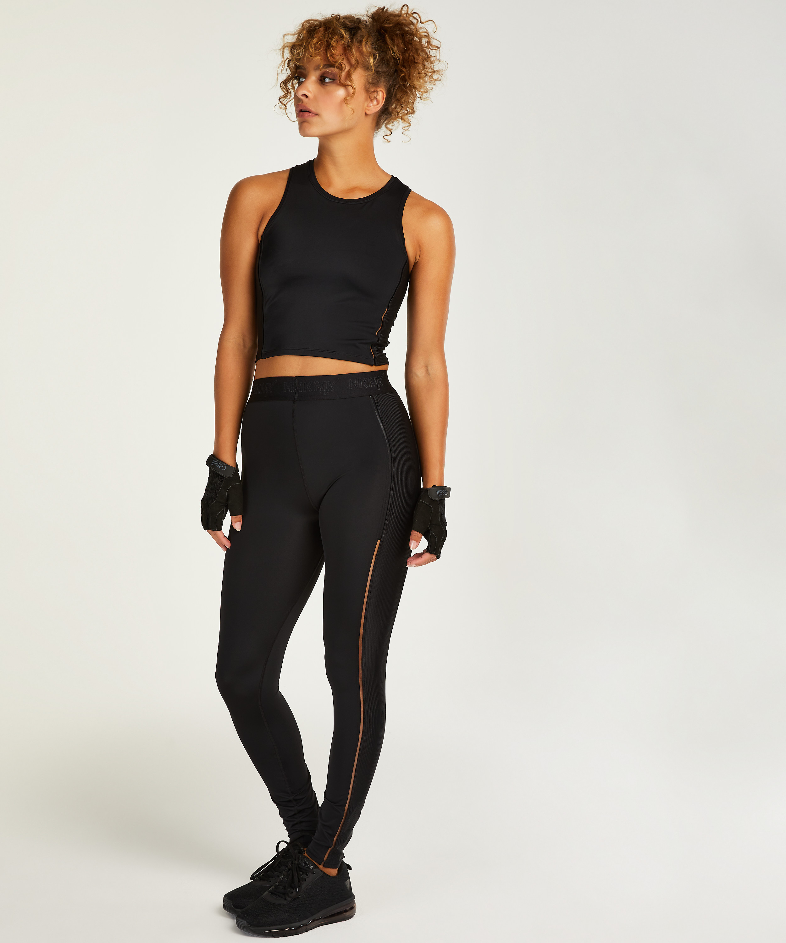 HKMX High-waisted sports leggings Zenna, Black, main