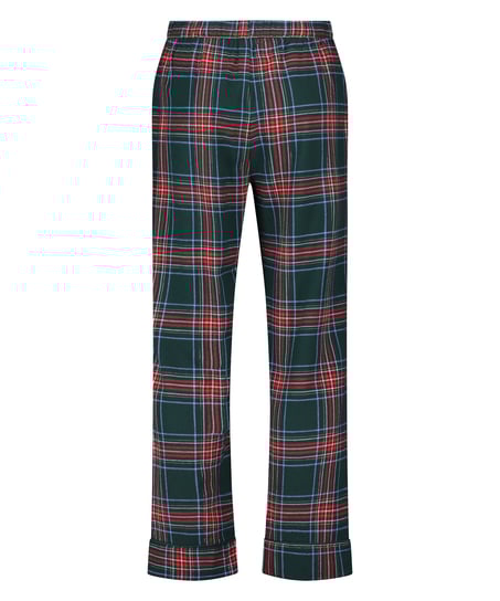 Flannel Pyjama Pants, Green
