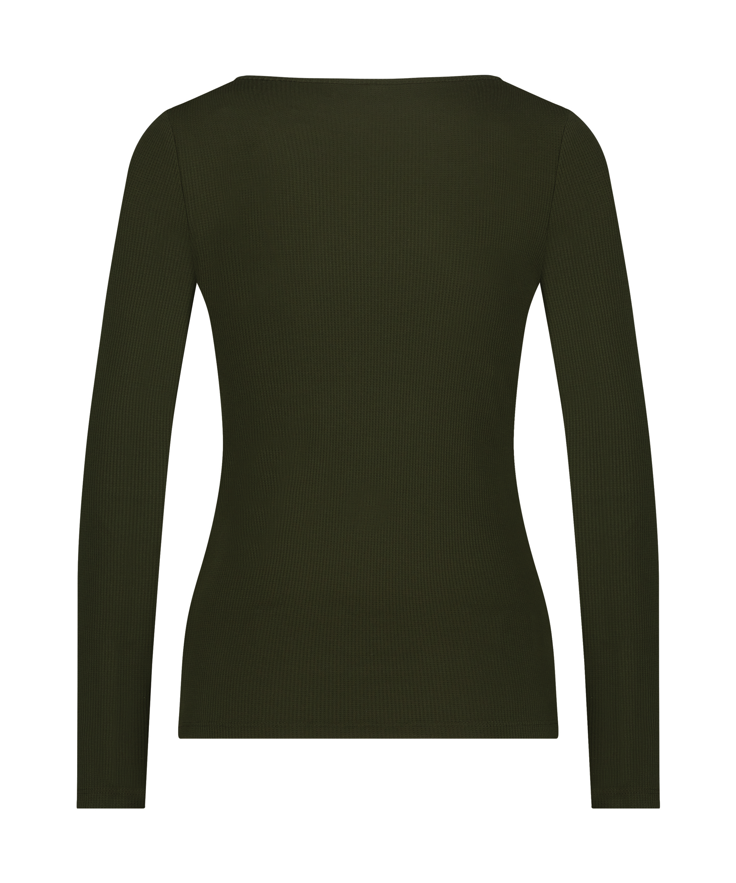 Long-Sleeved Pyjama Top, Green, main