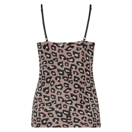 Leopard Velvet Cami, Pink
