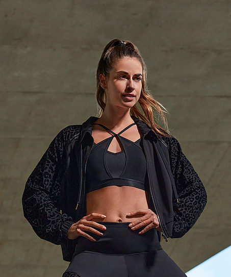 HKMX Leopard Jacket, Black