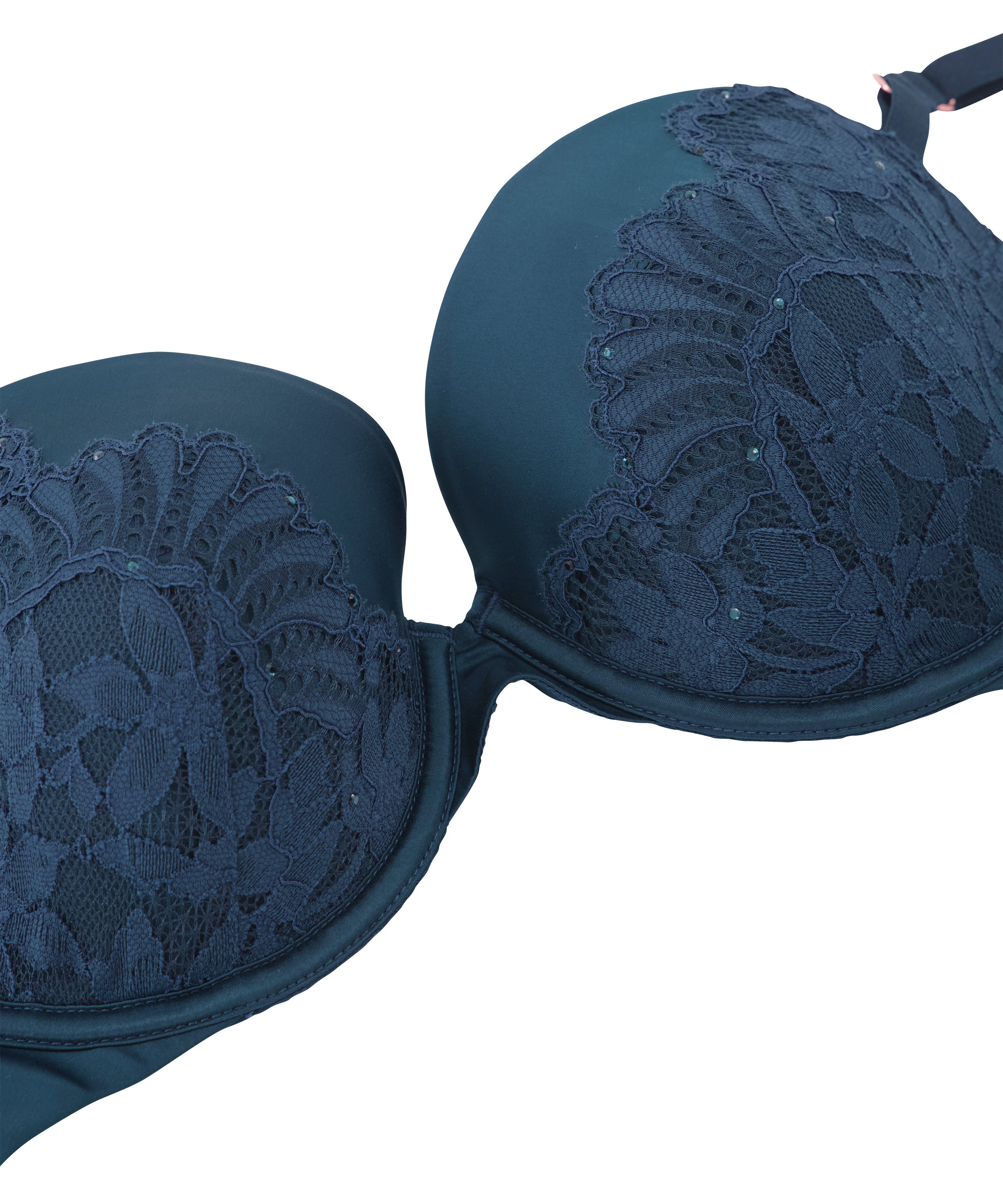 Josien Padded Underwired Bra, Blue, main