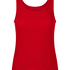 Singlet Brushed Jersey Rib, Red