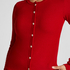 Cardigan Ribbed Jersey, Red