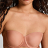 Jane Padded Underwired Strapless Bra, Brown