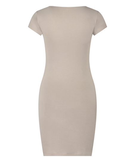 Henley Nightshirt, Beige