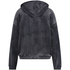 Velvet hoodie jacket, Grey