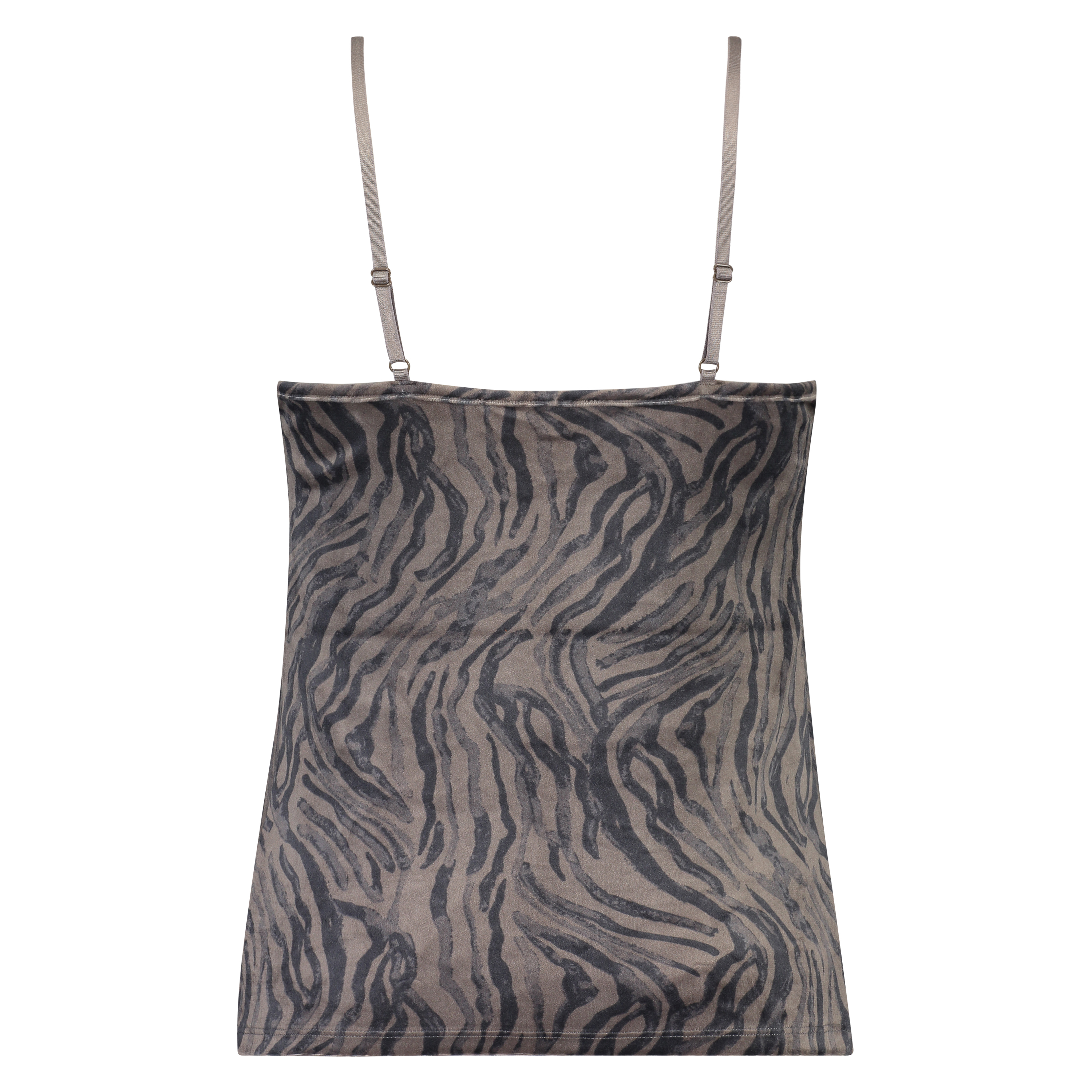 Zebra Velour Cami, Grey, main