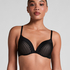 Pia Padded Underwired Push-Up Bra, Black