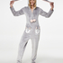 Novelty Fleece Onesie, Grey