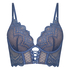 Lotta Padded Push-Up Longline Underwired Bra, Blue
