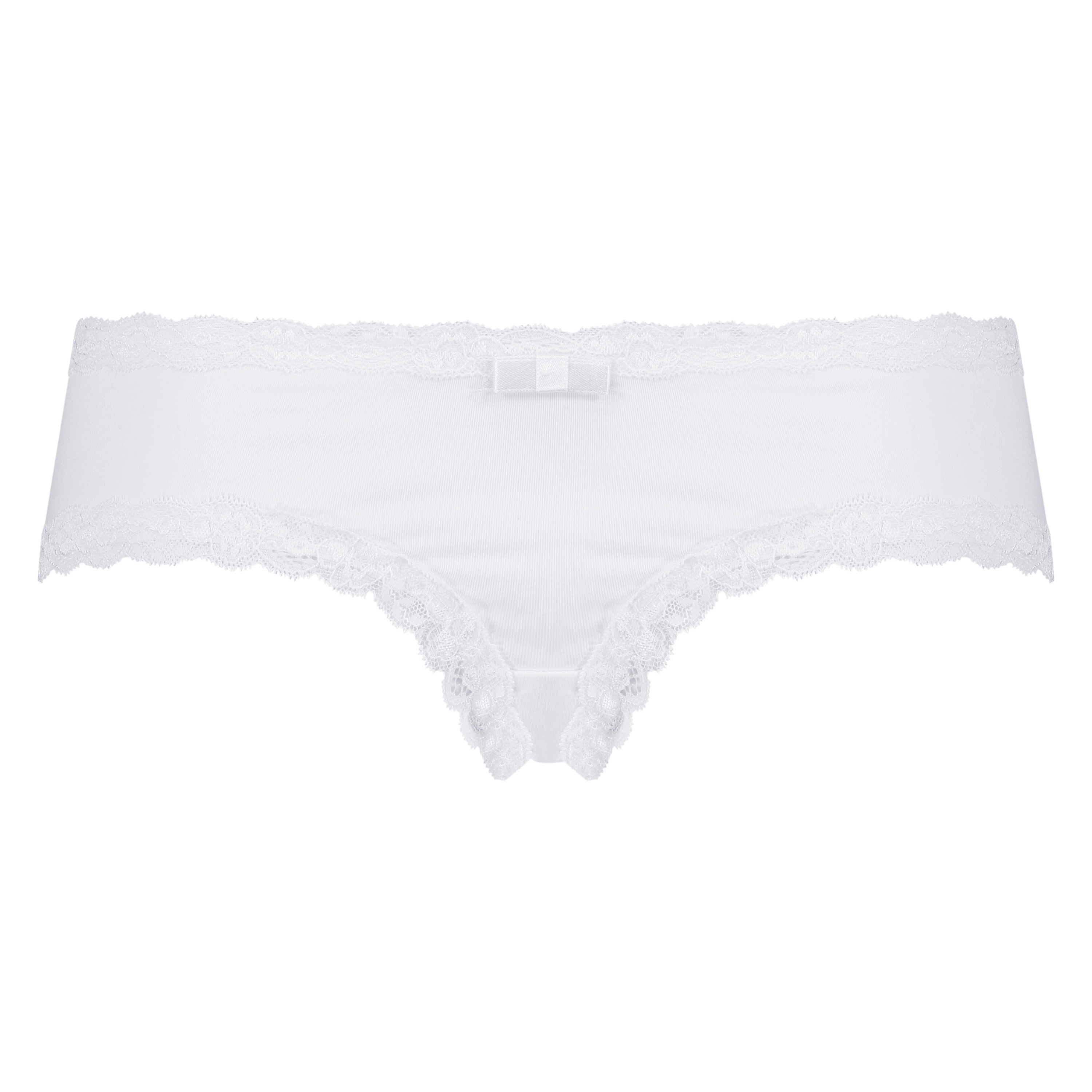 V-Shaped Microfibre Brazilian, White, main
