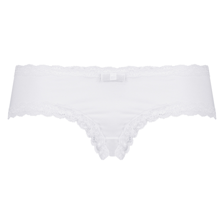 V-Shaped Microfibre Brazilian, White