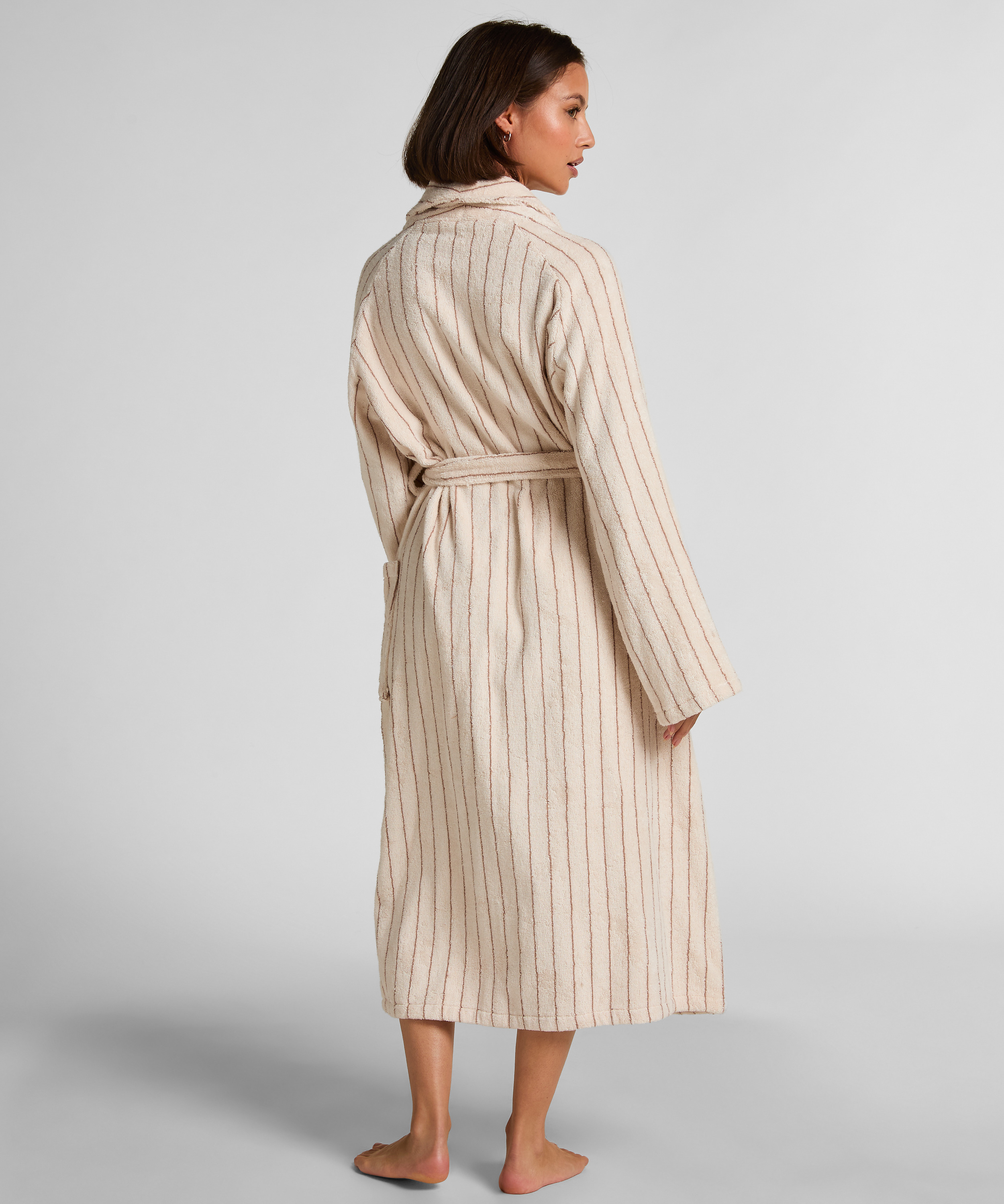 Toweling Robe, Beige, main