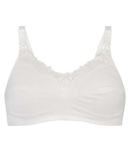 Non-Padded Nursing Bra, White