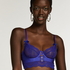 Maisie Non-Padded Longline Underwired Bra Nyakim, Blue