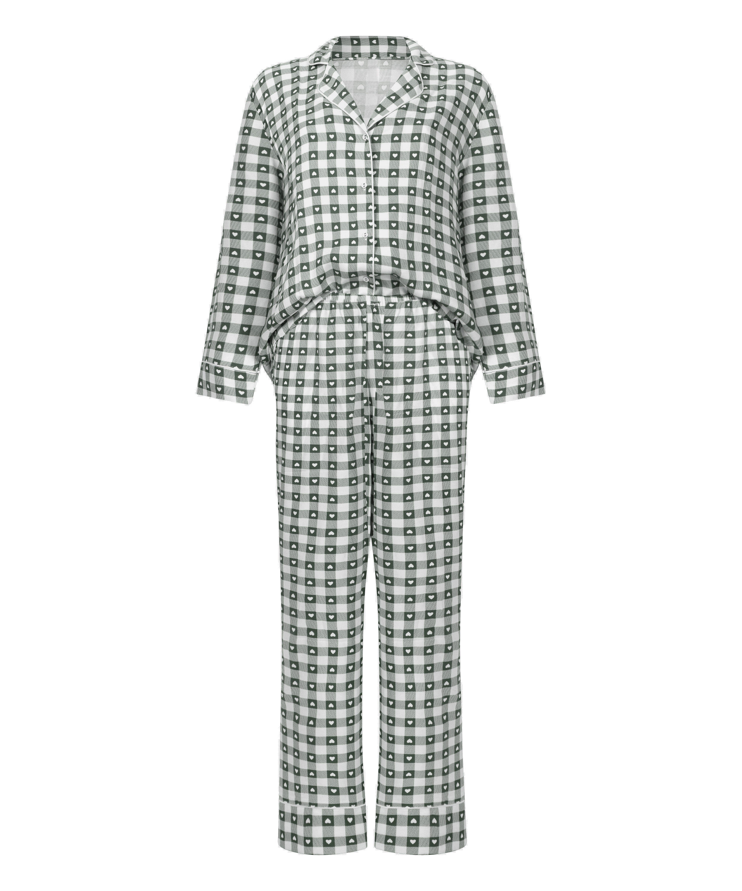 Pyjamaset Twill, Green, main