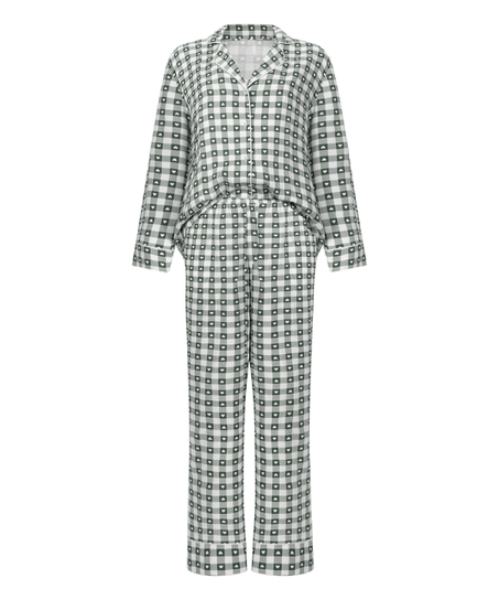 Pyjamaset Twill, Green