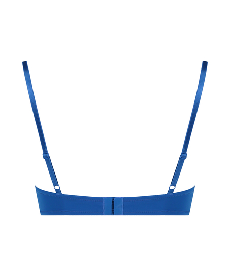 Plunge Padded Underwired Bra, Blue
