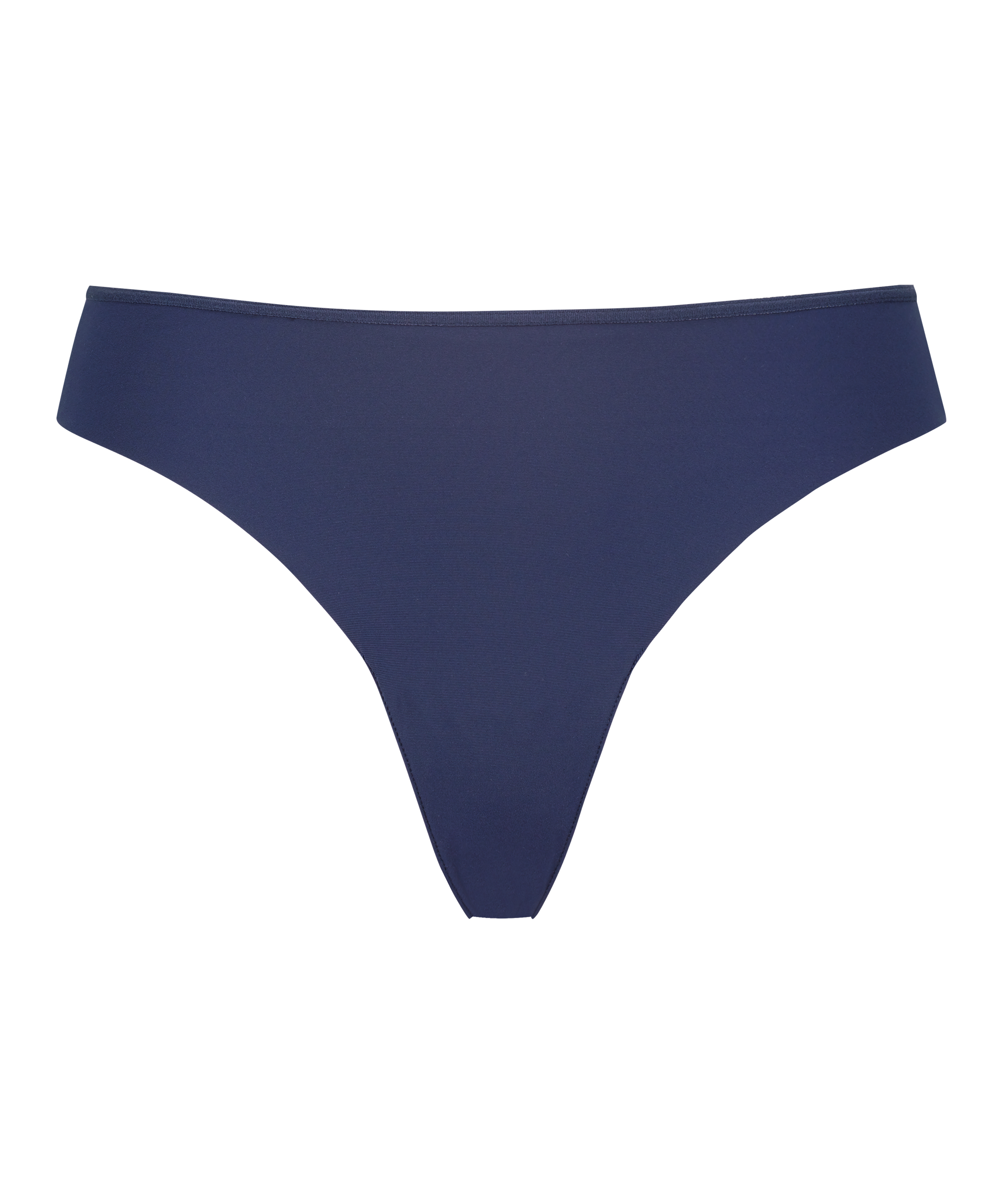 Lace Back Invisible Thong, Blue, main