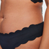 Scallop Rio Bikini Bottoms, Black